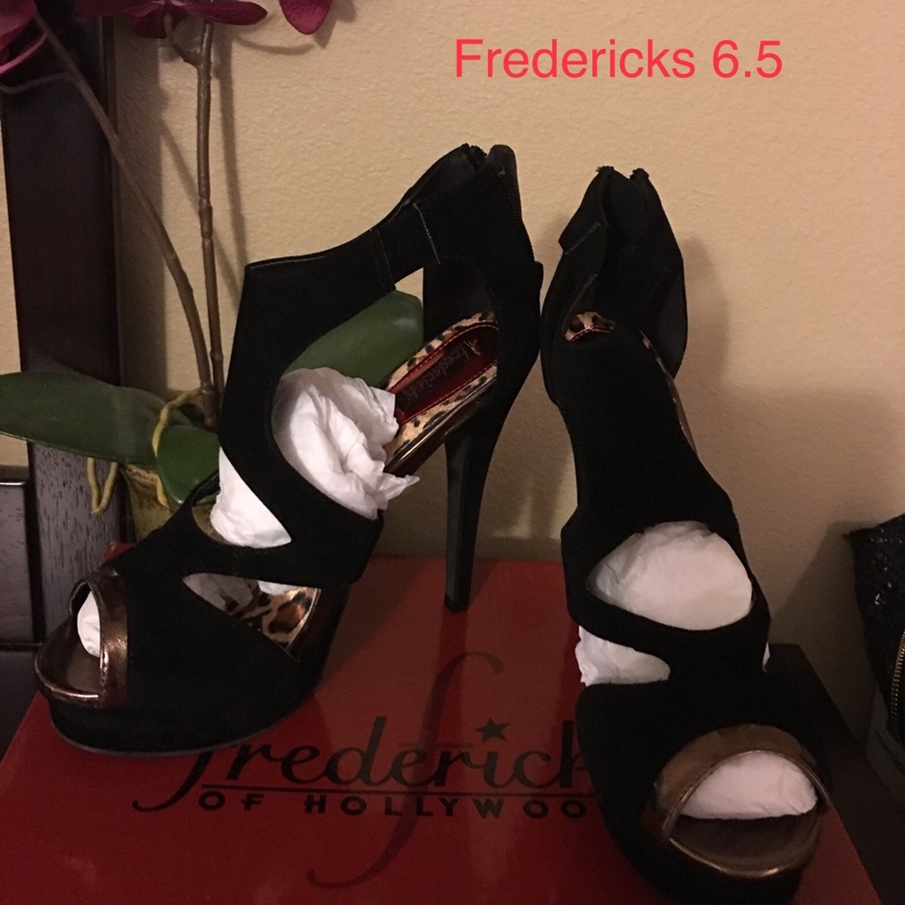 Black heels.